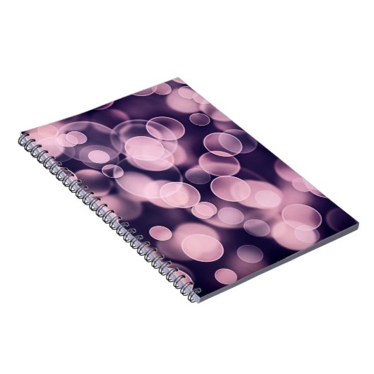 Lila Blasen Notizblock (Rechte Seite)