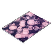 Lila Blasen Notizblock (Linke Seite)