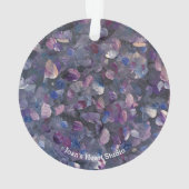 Lila-Blasen-Schmuck Ornament (Rückseite)