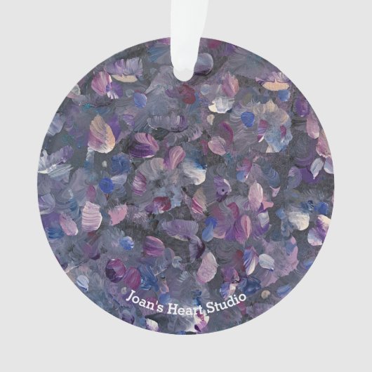 Lila-Blasen-Schmuck Ornament (Vorderseite)