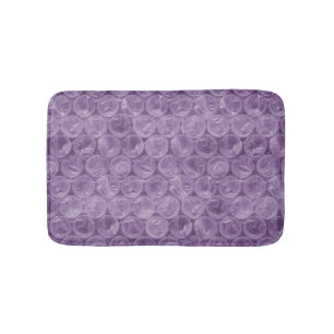 Lila Blasenverpackungsmuster Badematte