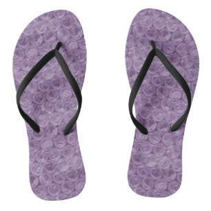 Lila Blasenverpackungsmuster Badesandalen