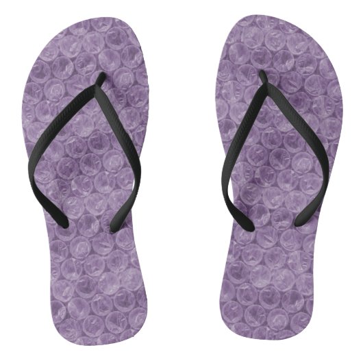 Lila Blasenverpackungsmuster Badesandalen (Fußbett)