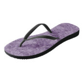 Lila Blasenverpackungsmuster Badesandalen (Schrägansicht)