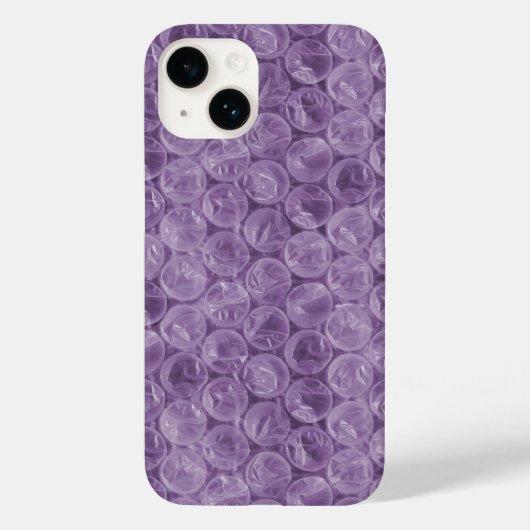 Lila Blasenverpackungsmuster Case-Mate iPhone Hülle (Rückseite)