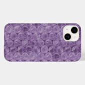 Lila Blasenverpackungsmuster Case-Mate iPhone Hülle (Rückseite (Horizontal))