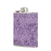 Lila Blasenverpackungsmuster Flachmann (Links)