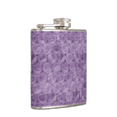 Lila Blasenverpackungsmuster Flachmann (Rechts)