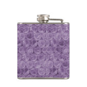 Lila Blasenverpackungsmuster Flachmann (Rückseite)