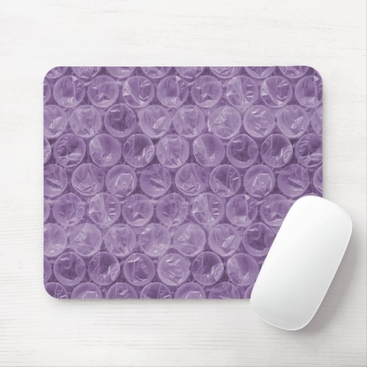 Lila Blasenverpackungsmuster Mousepad (Mit Mouse)