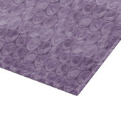 Lila Blasenverpackungsmuster Schneidebrett (Ecke)