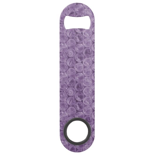 Lila Blasenverpackungsmuster Speed Flaschenöffner (Vorderseite)