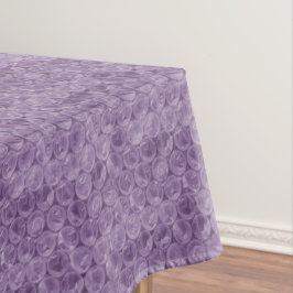Lila Blasenverpackungsmuster Tischdecke