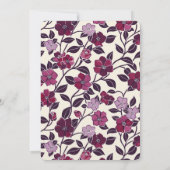 Lila BläserBaby-Dusche Einladung (Rückseite)