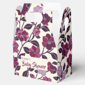 Lila BläserBaby-Dusche Geschenkschachtel (Geöffnet)