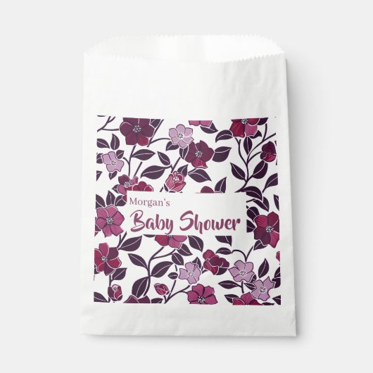 Lila BläserBaby-Dusche Geschenktütchen (Vorderseite)