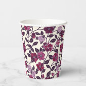 Lila BläserBaby-Dusche Pappbecher (Rückseite)