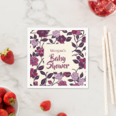 Lila BläserBaby-Dusche Serviette (Beispiel)