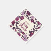 Lila BläserBaby-Dusche Serviette (Ecke)