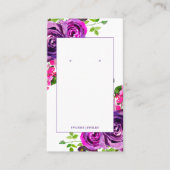 Lila Bläserner-Anzeiger Visitenkarte (Vorderseite)