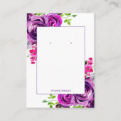 Lila Bläserner-Anzeiger Visitenkarte (Vorderseite)