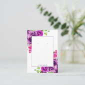 Lila Bläserner-Anzeiger Visitenkarte (Stehend Vorderseite)