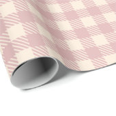 lila blass lila Lavander Gingham kariert kontrolli Geschenkpapier (Rolleneckpunkt)