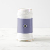 Lila Blatt Bierglas (Mittel)