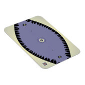 Lila Blatt Magnet (Rechte Seite)