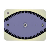Lila Blatt Magnet (Horizontal)