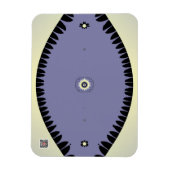 Lila Blatt Magnet (Vertikal)