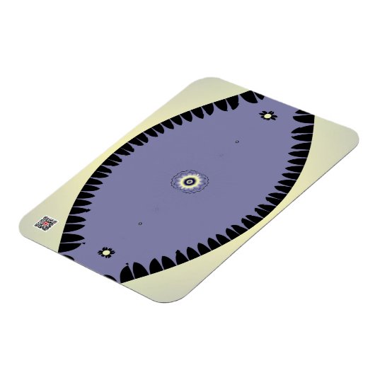 Lila Blatt Magnet (Linke Seite)