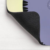 Lila Blatt Mousepad (Ecke)