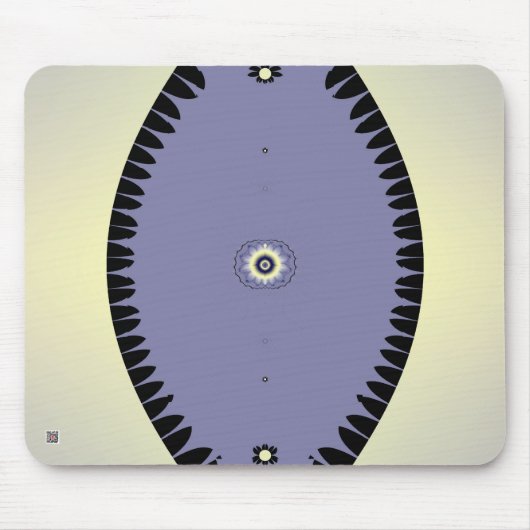 Lila Blatt Mousepad (Vorne)