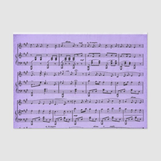 Lila Blatt-Tissue Paper Seidenpapier (Vorderseite)