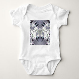 Lila Blätter Baby Strampler