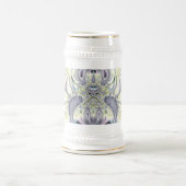 Lila Blätter Bierglas (Mittel)
