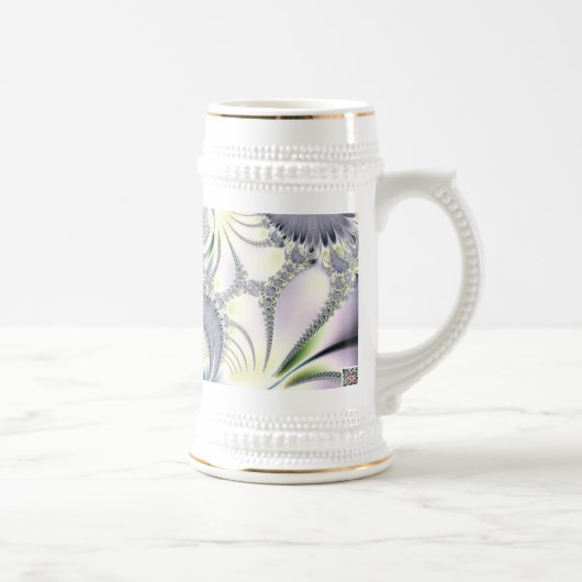 Lila Blätter Bierglas (Rechts)
