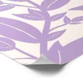 Lila Blätter Botanisch Poster (Ecke)