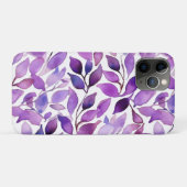 Lila Blätter Case-Mate iPhone Hülle (Rückseite (Horizontal))