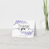 Lila Blätter Dankeschön Karte für jeden Anlass (Vorderseite)