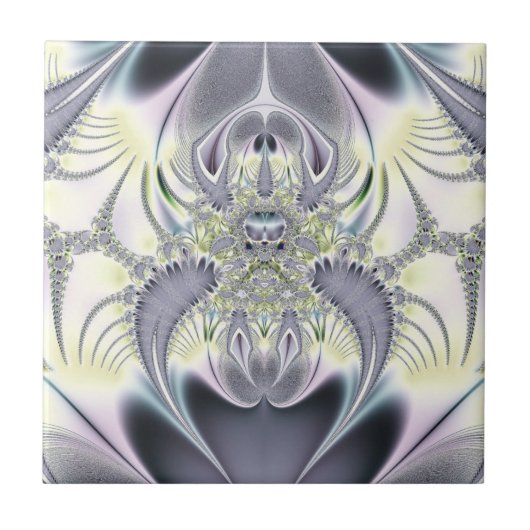 Lila Blätter Fliese (Vorderseite)