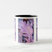 Lila Blätter, Georgia O'Keeffe, Card Zweifarbige Tasse (Mittel)