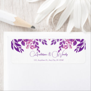 Lila Blätter Hochzeitthema