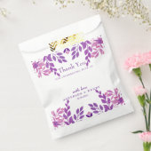Lila Blätter Hochzeitthema Geschenktütchen (Versiegelt)