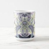 Lila Blätter Kaffeetasse (Mittel)