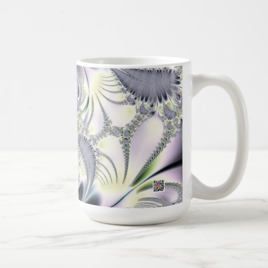 Lila Blätter Kaffeetasse (Rechts)