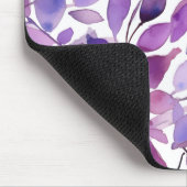 Lila Blätter Mousepad (Ecke)