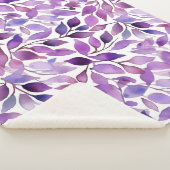 Lila Blätter Sherpadecke (3/4)