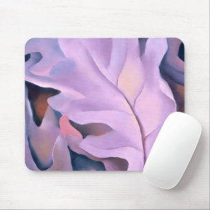 Lila Blätter von Georgia Okeeffe Mousepad